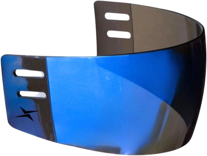 TronX S30 Blue Mirrored Anti-Scratch/Anti-Fog Hockey Helmet Visor - Image 1